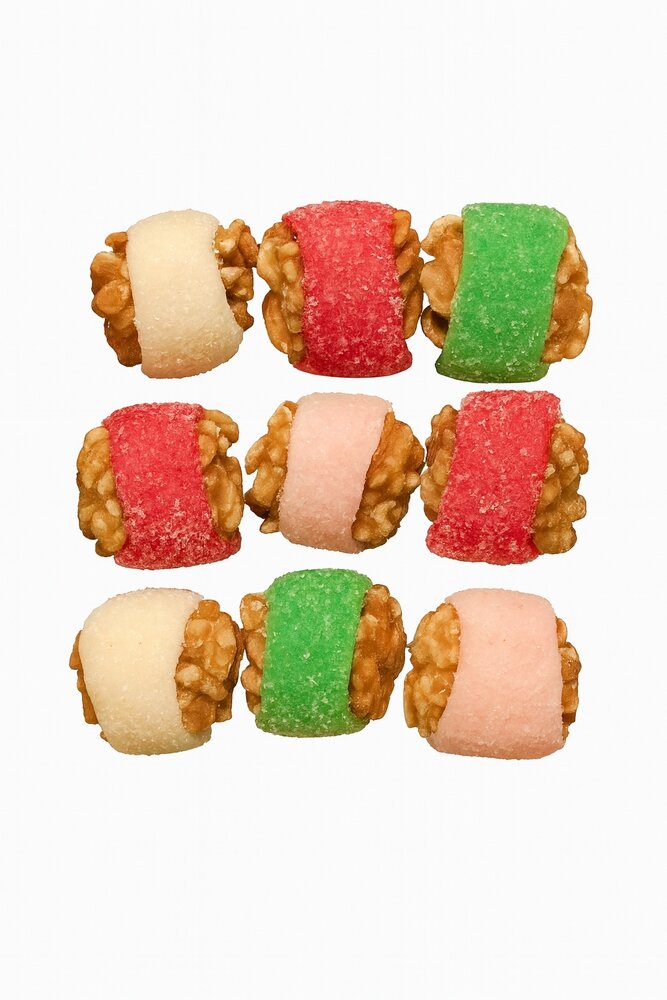 Tosca: walnoot met marsepein doosje 6 st.