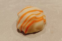 Mandarijn ganache wit