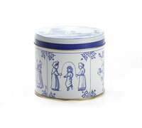 6 stroopwafels in Delftsblauw blikje