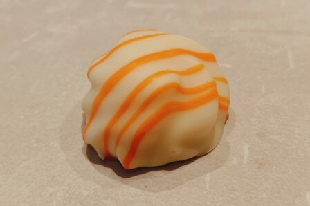 Mandarijn ganache wit