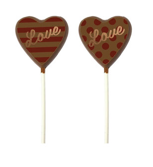 Chocolade lollie melk &quot;Love&quot;